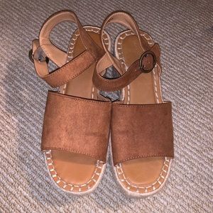 Brown Seude Espadrilles